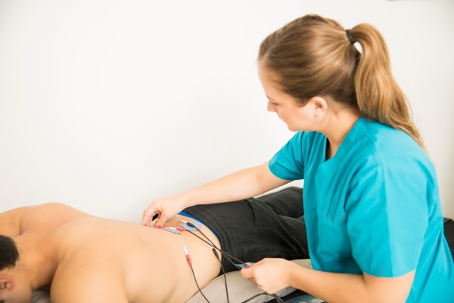 Electroestimulación para dolor lumbar